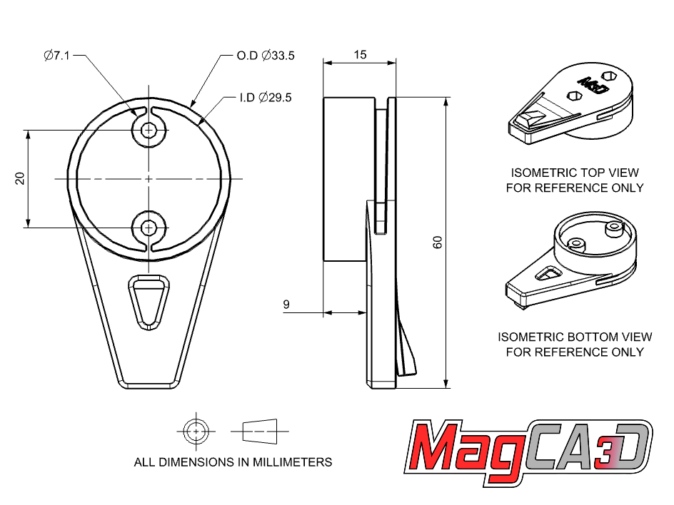 MagCAD Hammerhead Karoo 3 Garmin OEM Insert