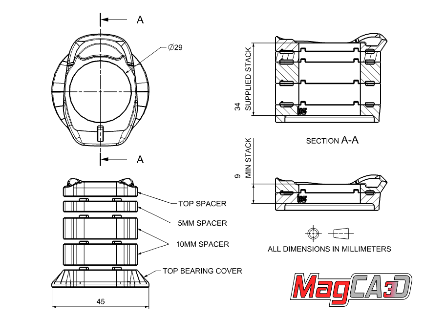 MagCAD Roval Rapide Specialized Aethos Headset Kit