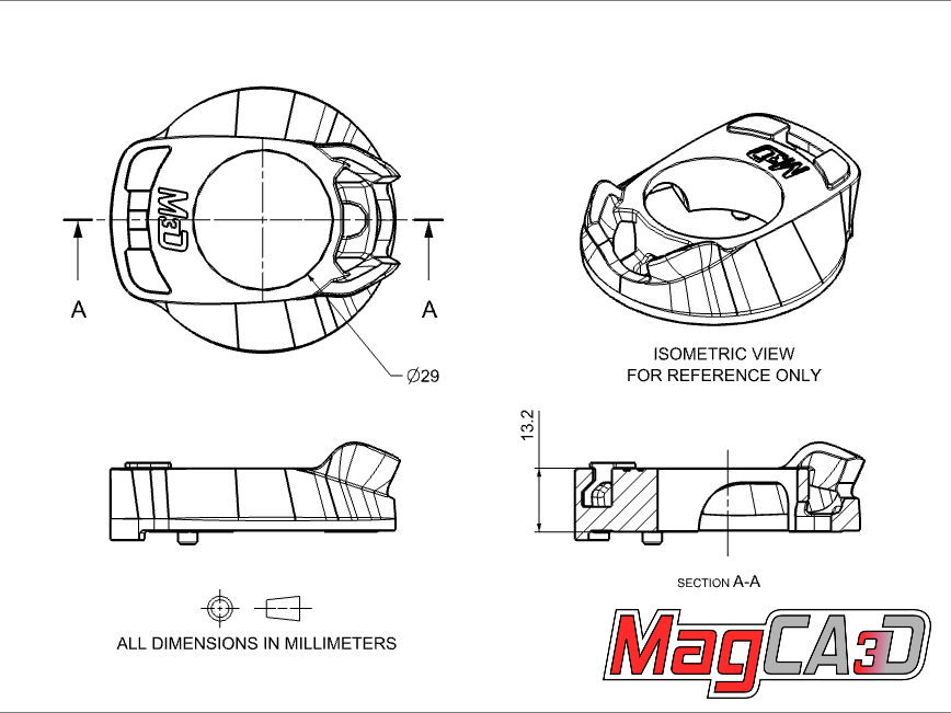 MagCAD Specialized Allez Sprint Top Bearing Cover - Slammed - SL7