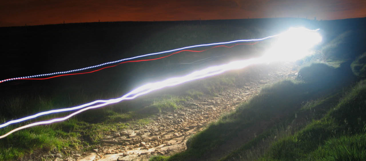 Long exposure MTB photograph, credit to Phil and Pam Gradwell.