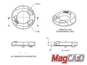 MagCAD Enve IN-Route Specialized Aethos 2 Top Bearing Cover
