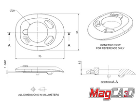 MagCAD Enve IN-Route Specialized Tarmac SL9 Top Bearing Cover