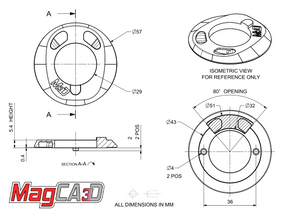 MagCAD Enve IN-Route Pearson Forge / Shift Top Bearing Cover