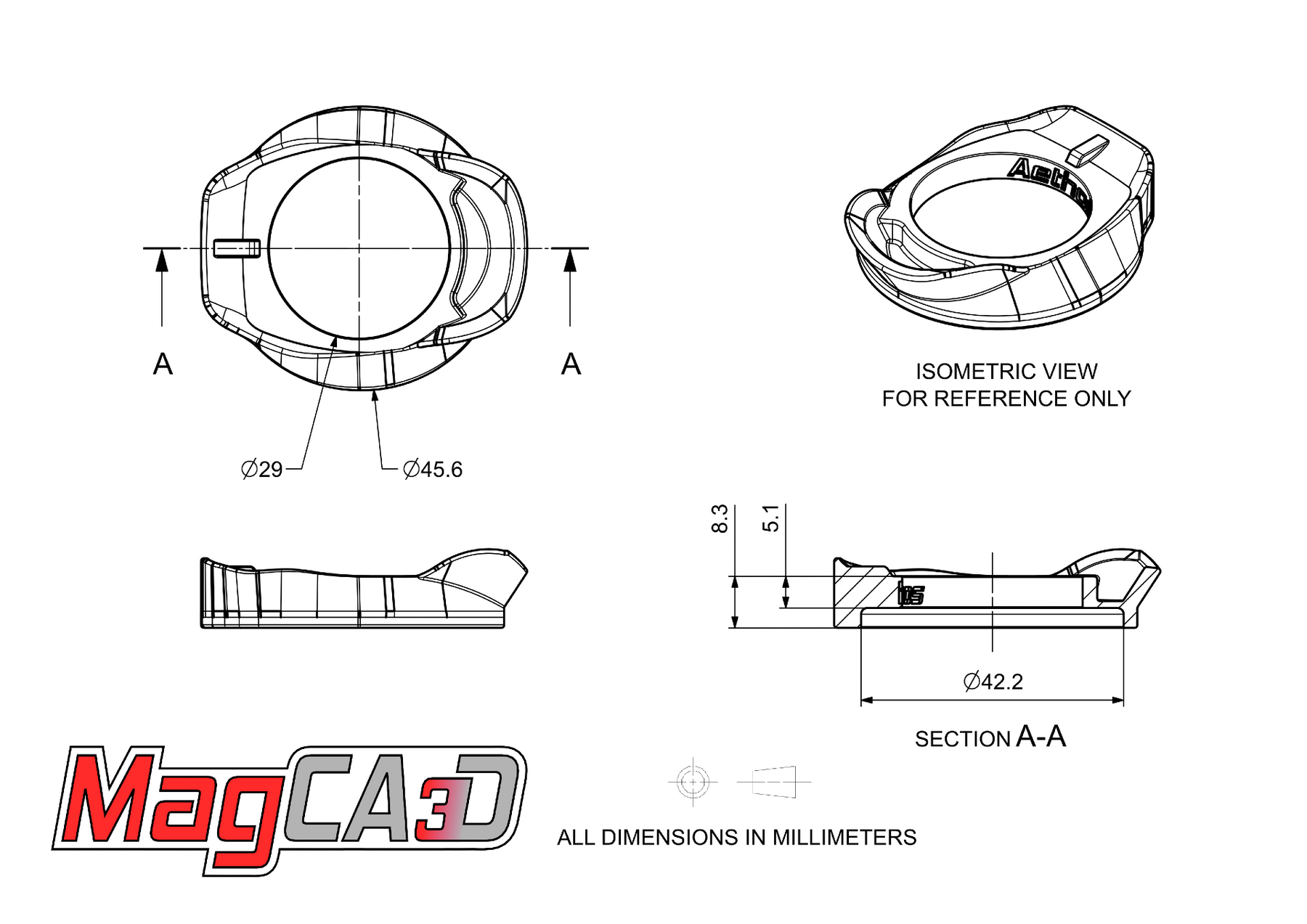 MagCAD Roval Rapide / Terra Specialized Aethos Top Bearing Cover - Slammed