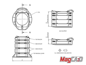 MagCAD Roval Rapide Specialized Tarmac SL6 / Crux Headset Kit